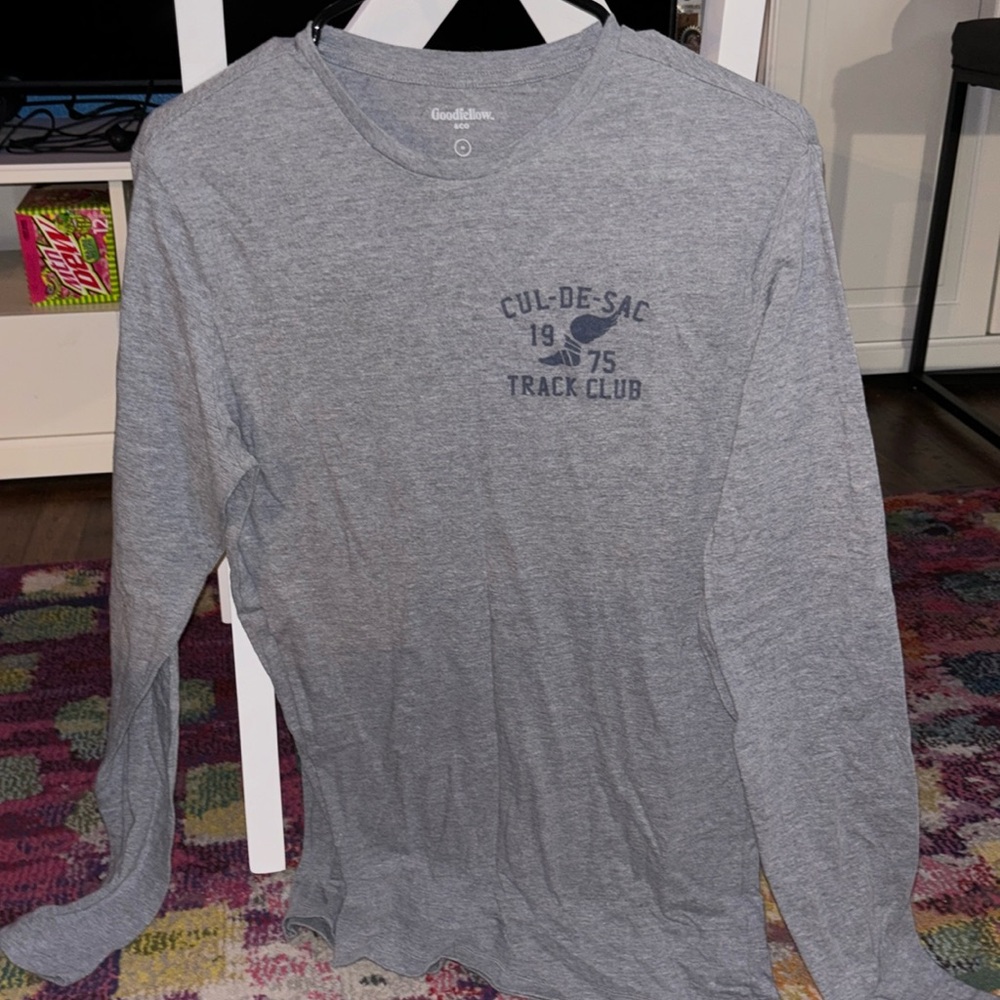 Goodfellow & Co. Dark Grey Long Sleeve Graphic Tee